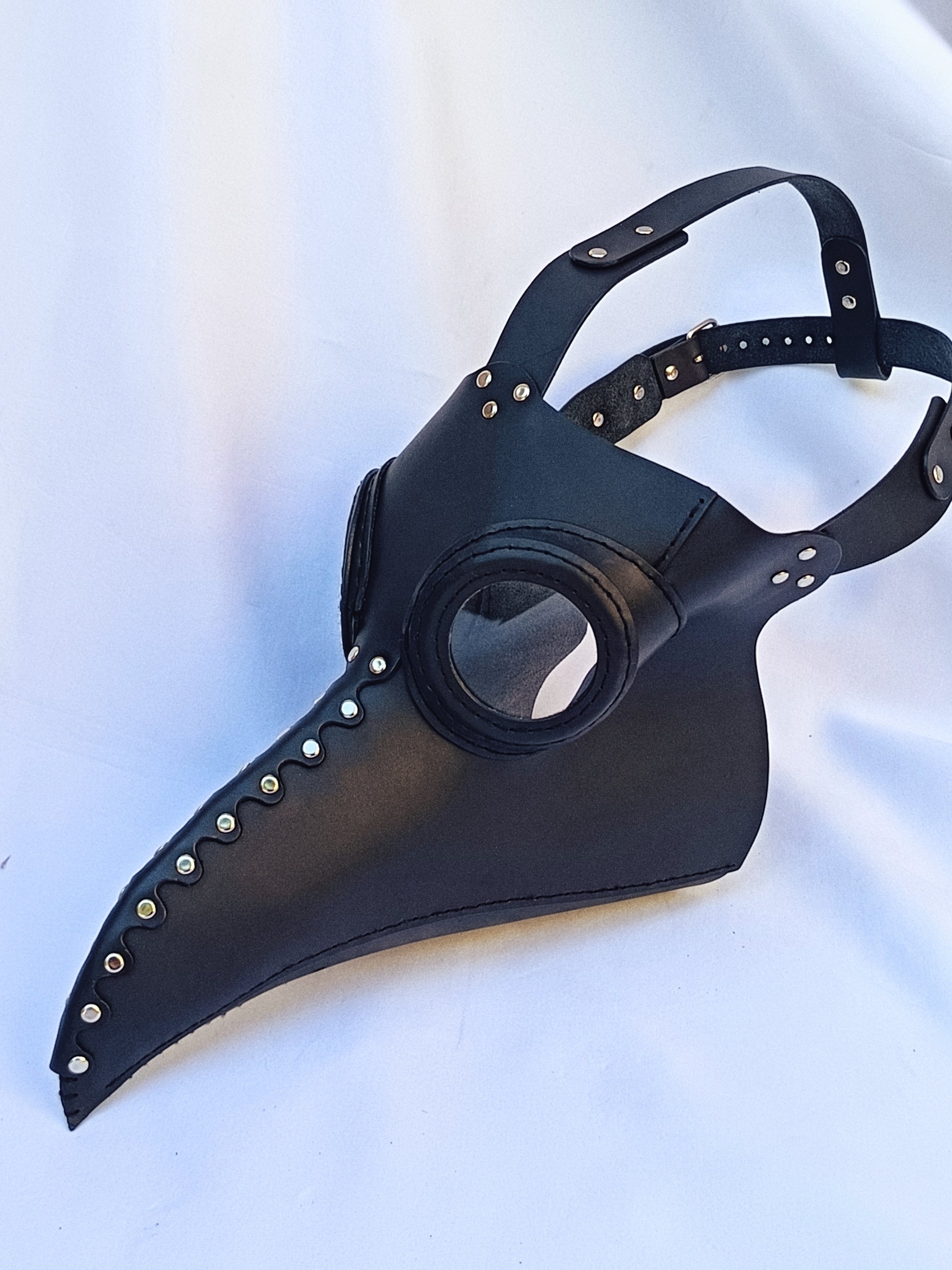 Leather Plague Doctor Mask