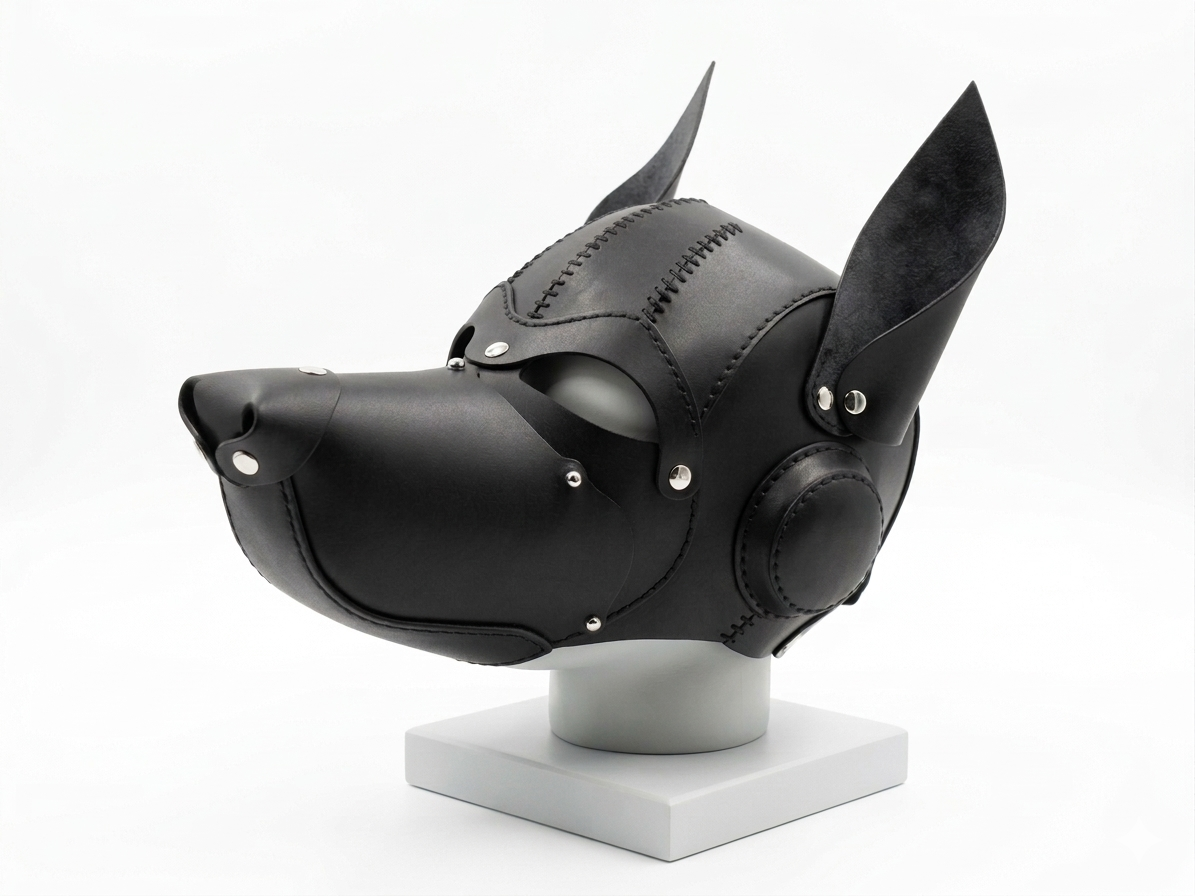 Leather Pup Hood