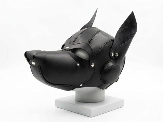 Leather Pup Hood